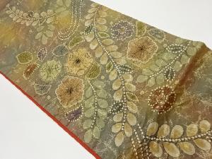 ふくれ織辻が花模様袋帯